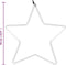 vidaXL - Kerstfiguur - ster - met - 48 - warmwitte - LED's - 56 - cm