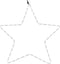 vidaXL - Kerstfiguur - ster - met - 48 - warmwitte - LED's - 56 - cm