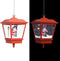 vidaXL - Kersthanglamp - met - LED-lamp - en - kerstman - 27x27x45 - cm - rood