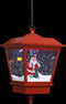 vidaXL - Kersthanglamp - met - LED-lamp - en - kerstman - 27x27x45 - cm - rood