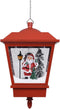 vidaXL - Kersthanglamp - met - LED-lamp - en - kerstman - 27x27x45 - cm - rood