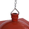 vidaXL - Kersthanglamp - met - LED-lamp - en - kerstman - 27x27x45 - cm - rood