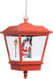vidaXL - Kersthanglamp - met - LED-lamp - en - kerstman - 27x27x45 - cm - rood