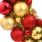 vidaXL - Kerstkrans - 45 - cm - polystyreen - rood - en - goudkleurig