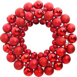 vidaXL - Kerstkrans - 45 - cm - polystyreen - rood