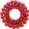 vidaXL - Kerstkrans - 45 - cm - polystyreen - rood