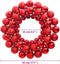 vidaXL - Kerstkrans - 45 - cm - polystyreen - rood