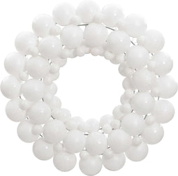 vidaXL - Kerstkrans - 45 - cm - polystyreen - wit