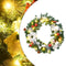 vidaXL - Kerstkrans - met - LED - lampjes - 60 - cm - PVC - groen
