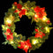 vidaXL - Kerstkrans - met - LED - lampjes - 60 - cm - PVC - groen