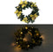 vidaXL - Kerstkrans - met - LED - lampjes - 60 - cm - PVC - groen