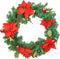 vidaXL - Kerstkrans - met - LED - lampjes - 60 - cm - PVC - groen