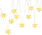 vidaXL - Kerstlamp - 10 - LED's - 10 - cm - geel