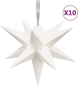 vidaXL - Kerstlamp - 10 - LED's - 10 - cm - wit