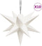 vidaXL - Kerstlamp - 10 - LED's - 10 - cm - wit