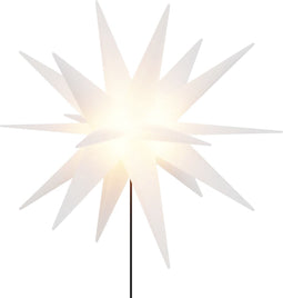 vidaXL - Kerstlamp - met - grondpin - en - LED - inklapbaar - 57 - cm - wit