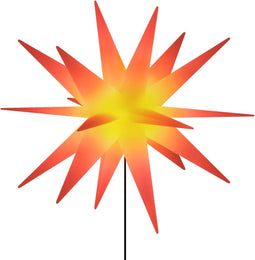 vidaXL - Kerstlamp - met - grondpin - en - LED - inklapbaar - 57 - cm - rood