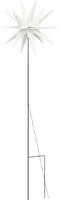 vidaXL - Kerstlamp - met - grondpin - en - LED - inklapbaar - 57 - cm - wit