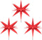vidaXL - Kerstlampen - met - grondpin - en - LED's - 3 - st - 35 - cm - rood