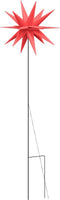 vidaXL - Kerstlampen - met - grondpin - en - LED's - 3 - st - 35 - cm - rood