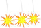 vidaXL - Kerstlampen - met - LED's - 3 - st - inklapbaar - geel
