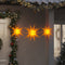 vidaXL - Kerstlampen - met - LED's - 3 - st - inklapbaar - geel