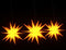 vidaXL - Kerstlampen - met - LED's - 3 - st - inklapbaar - geel
