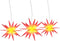 vidaXL - Kerstlampen - met - LED's - 3 - st - inklapbaar - rood