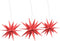 vidaXL - Kerstlampen - met - LED's - 3 - st - inklapbaar - rood