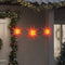 vidaXL - Kerstlampen - met - LED's - 3 - st - inklapbaar - rood