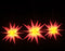 vidaXL - Kerstlampen - met - LED's - 3 - st - inklapbaar - rood