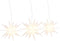 vidaXL - Kerstlampen - met - LED's - 3 - st - inklapbaar - wit