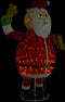 vidaXL - Kerstman - decoratief - LED - 180 - cm - luxe - stof
