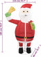 vidaXL - Kerstman - decoratief - LED - 180 - cm - luxe - stof