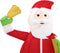 vidaXL - Kerstman - decoratief - LED - 180 - cm - luxe - stof