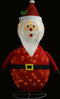 vidaXL - Kerstman - decoratief - LED - 60 - cm - luxe - stof