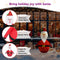 vidaXL - Kerstman - decoratief - LED - 60 - cm - luxe - stof