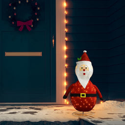 vidaXL - Kerstman - decoratief - LED - 90 - cm - luxe - stof