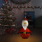vidaXL - Kerstman - decoratief - LED - 90 - cm - luxe - stof