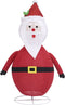 vidaXL - Kerstman - decoratief - LED - 90 - cm - luxe - stof