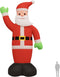 vidaXL - Kerstman - met - LED-verlichting - opblaasbaar - 1000 - cm