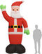 vidaXL - Kerstman - met - LED-verlichting - opblaasbaar - 370 - cm