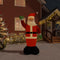 vidaXL - Kerstman - met - LED-verlichting - opblaasbaar - 370 - cm