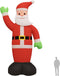 vidaXL - Kerstman - met - LED-verlichting - opblaasbaar - 820 - cm