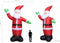 vidaXL - Kerstman - opblaasbaar - LED - XXL - IP20 - 600 - cm