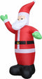 vidaXL - Kerstman - opblaasbaar - LED - XXL - IP20 - 600 - cm
