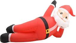 vidaXL - Kerstman - opblaasbaar - LED - XXL - IP44 - 360 - cm - rood