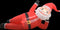 vidaXL - Kerstman - opblaasbaar - LED - XXL - IP44 - 360 - cm - rood