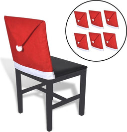 vidaXL - Kerstmutshoezen - voor - stoelleuning - 6 - st
