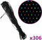 vidaXL Kerstnetverlichting 306 LED's binnen/buiten 3x3 m meerkleurig